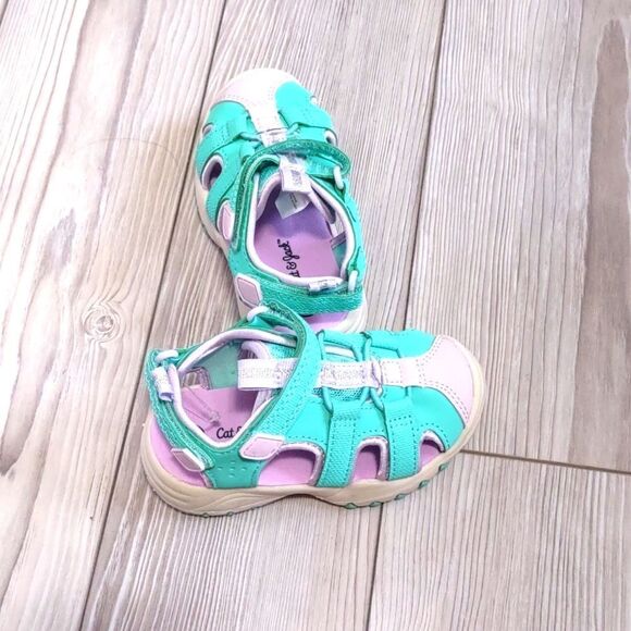 (73-4093)  🔥3/$20🔥  Cat & Jack Green Teri Toddler Size 10 - Picture 4 of 11